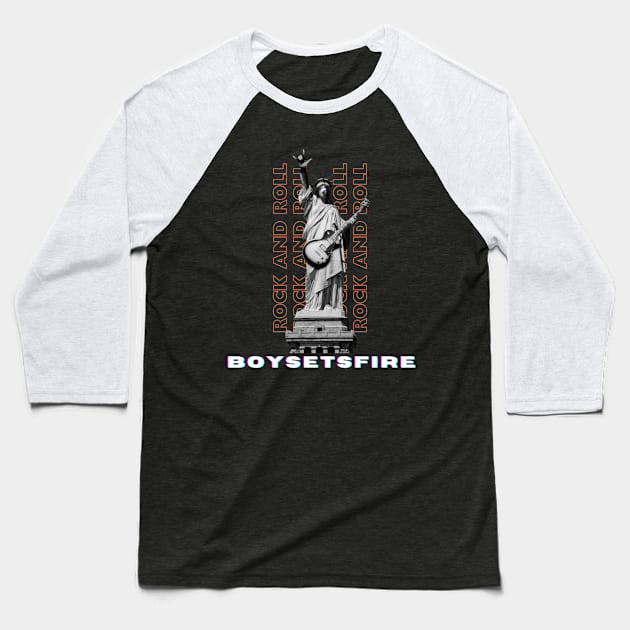 Boysetsfire Baseball T-Shirt by inidurenku official